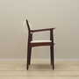 Vintage armchair Teak wood Textile Cream 1960s 6