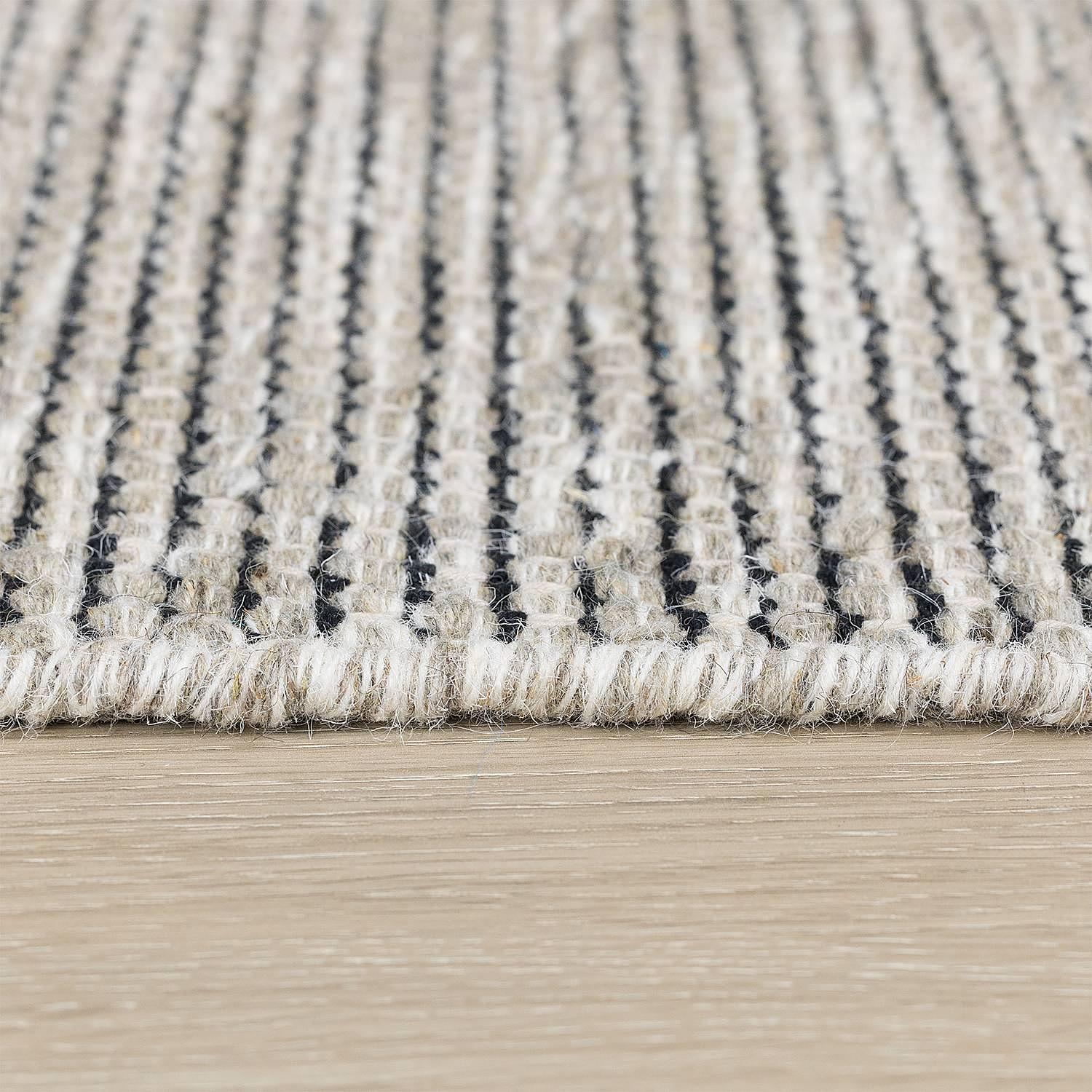 Kurzflorteppich Aisha Baumwolle Beige 3