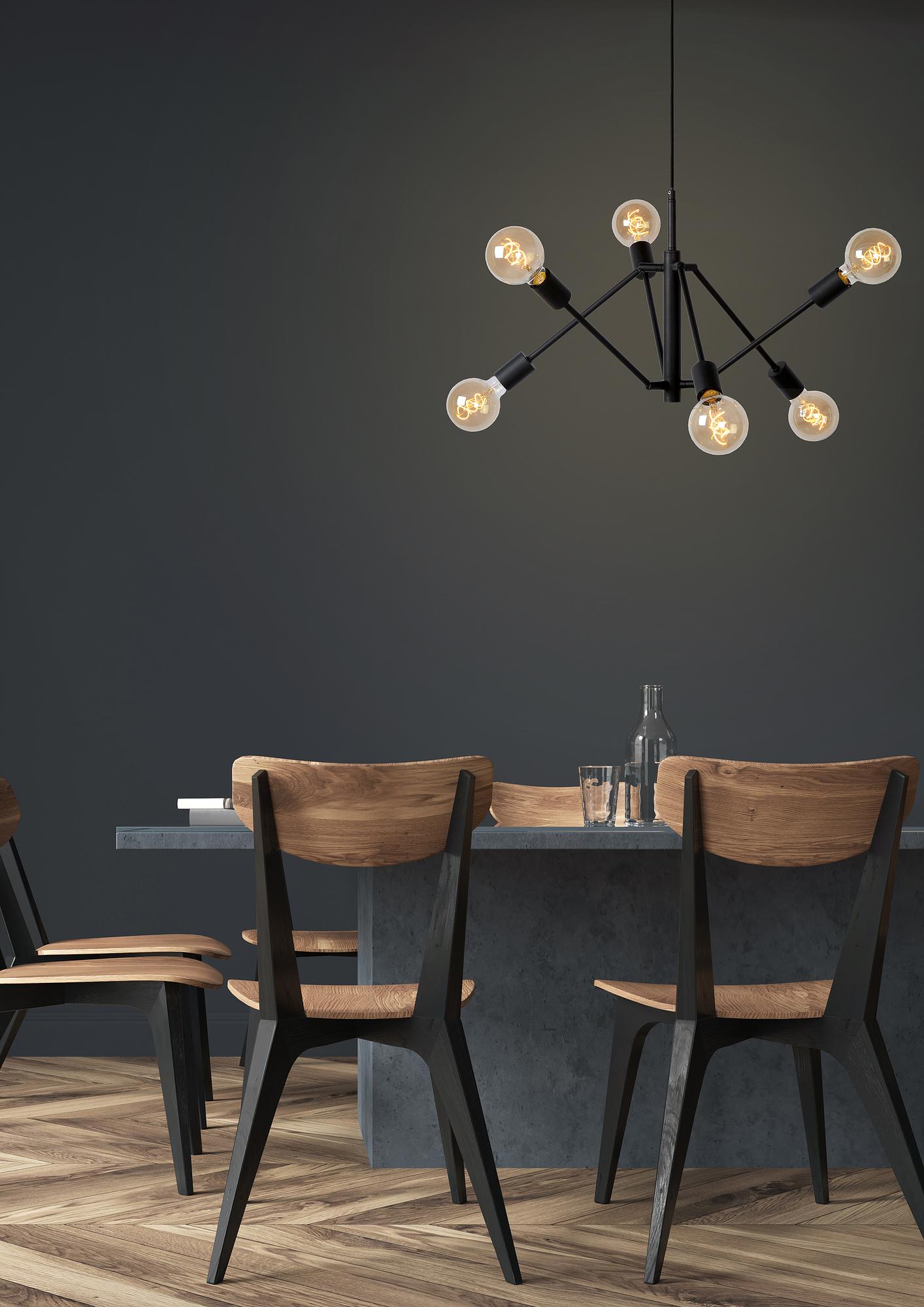 Lester Pendant Light Iron Black 0