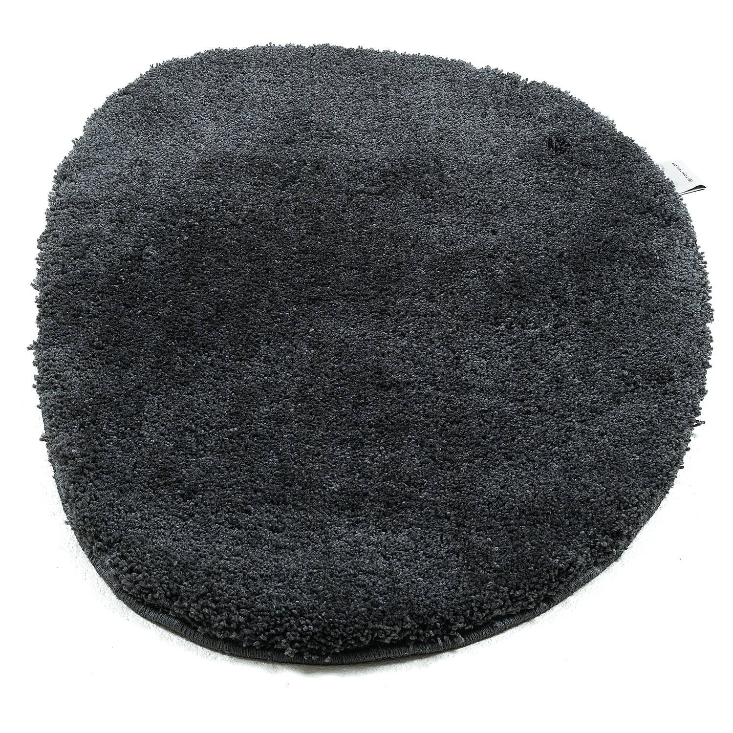 Badvorleger Cozy Bath Uni Oval Anthrazit 1
