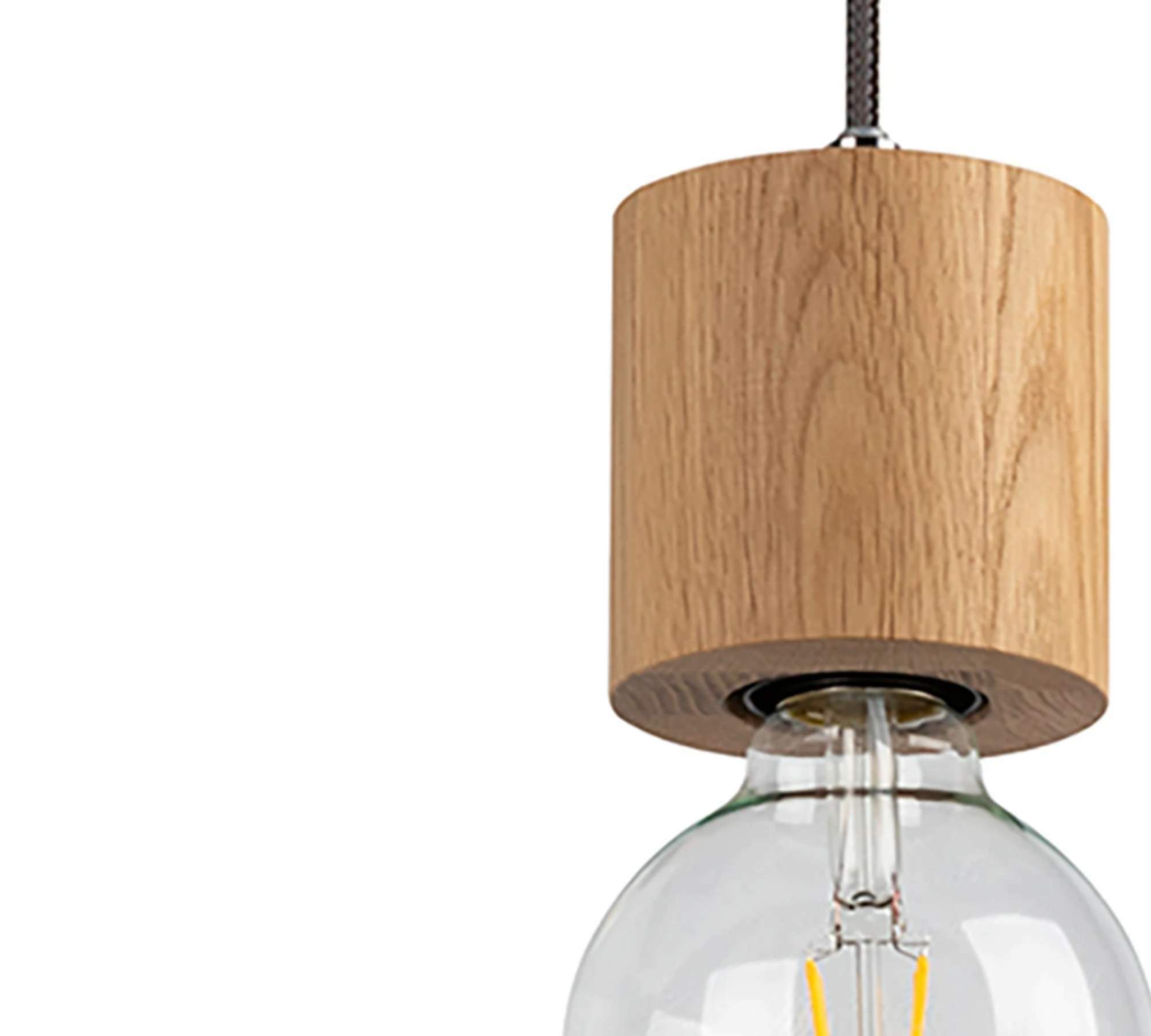 Pendelleuchte Holz geölt Eiche 1