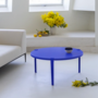 3x Tischbein Stahl Blau 3
