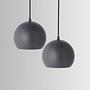 Ball Pendelleuchte Dunkelgrau Ø18cm 1