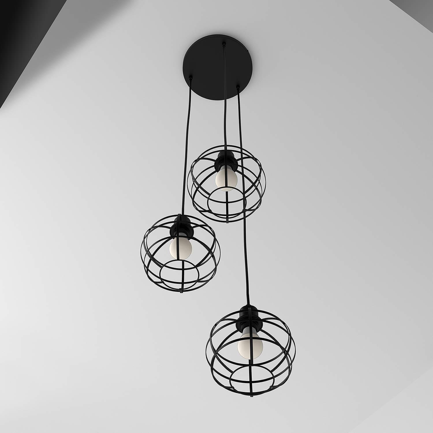 Le Vey II Pendant Lamp Iron 3-light 2