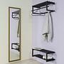 Norton Wall Coat Rack Black 4