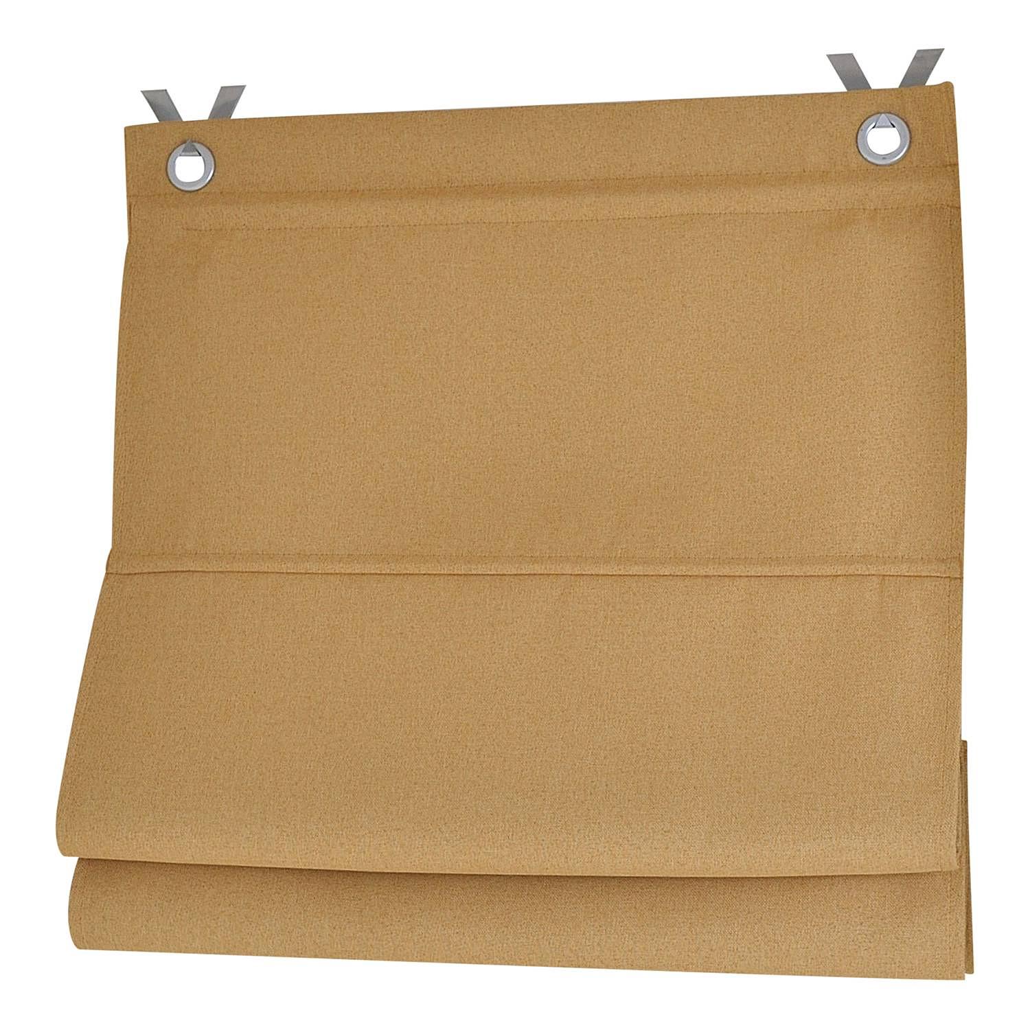 Ösenrollo Bessy I Polyester Currygelb 100 x 130 cm 0