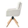 LOVIK Armchair Set of 2 Cream White 3