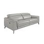 Divano 3 posti 6108 con sistema relax pelle grigio 1