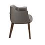 Armchair Faux Leather Grey 7