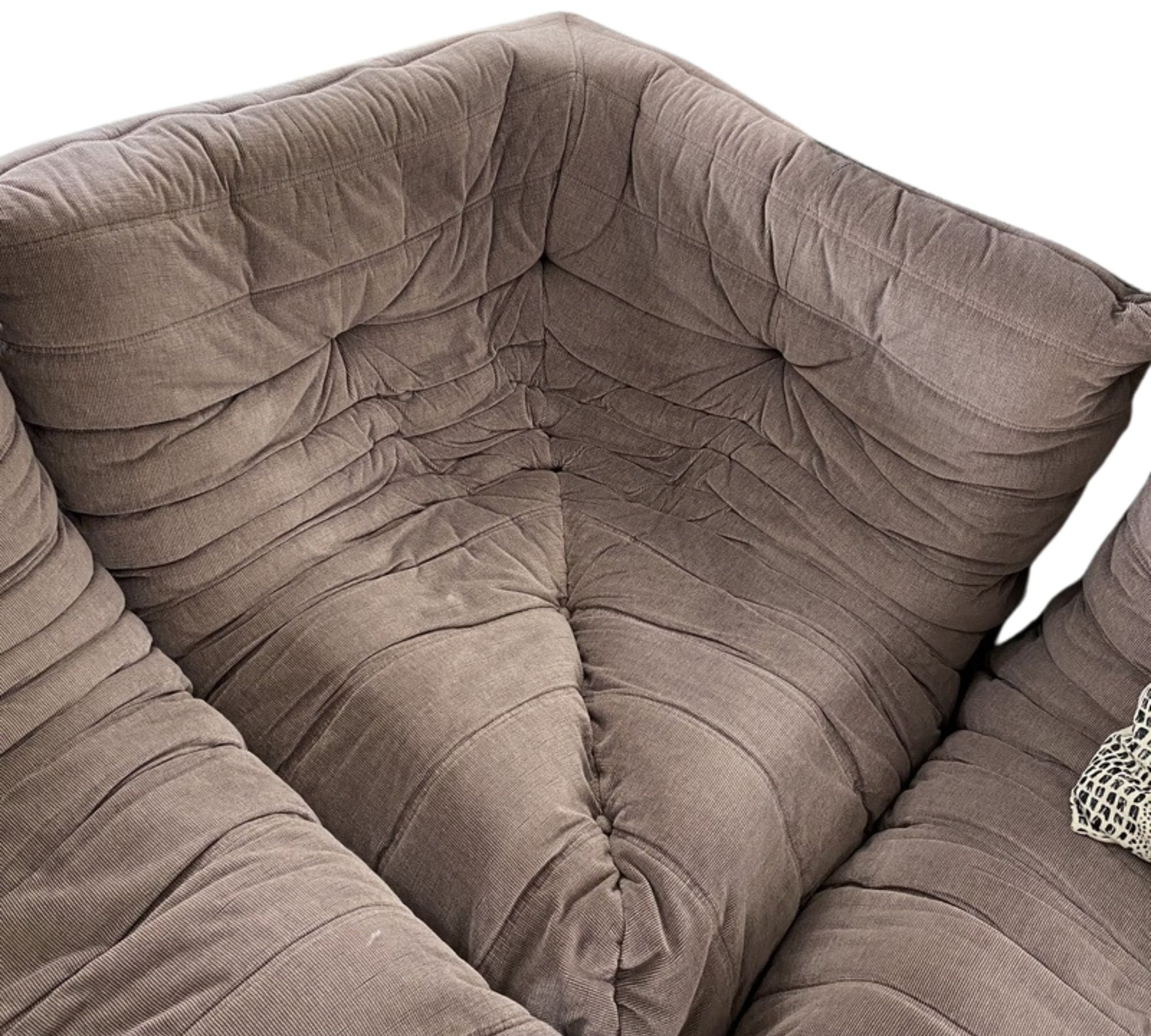 Vintage Togo Lounge Set 5-tlg. Textil Taupe 1