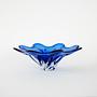 Cobalt-Flower bowl Blue 1970s 2