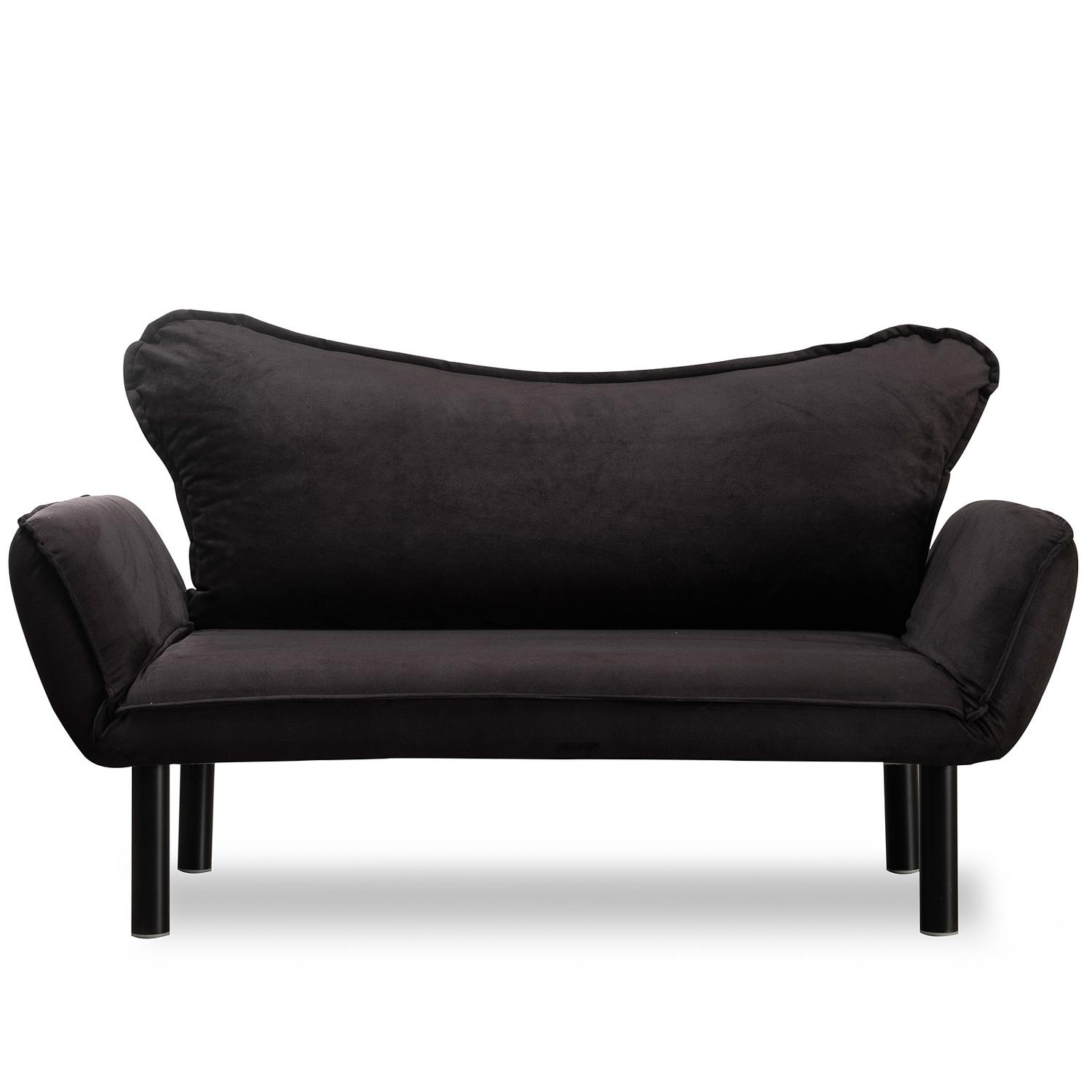 Chatto Schlafsofa 2-Sitzer Schwarz 0