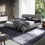 Polsterbett Textil Grau 3