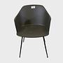 Rely Armchair with Armrests Black 1