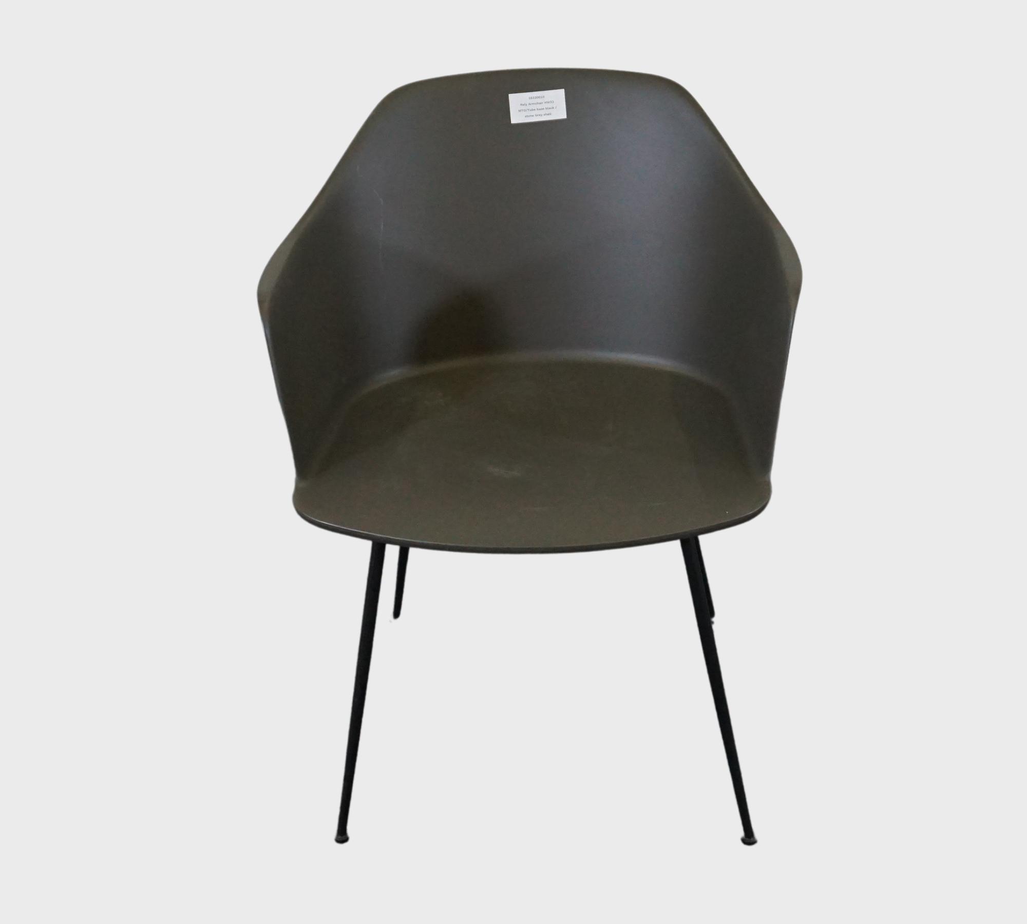 Rely Armchair with Armrests Black 1