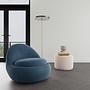 Babette Drehsessel Velour Lux Shadow Blue 1
