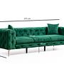 Como Sofa 3-seater Green 8