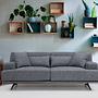 Bentley 2-seater sofa gray 1