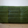 Set Togo Lounge 3 pezzi in pelle Pull-Up verde 3