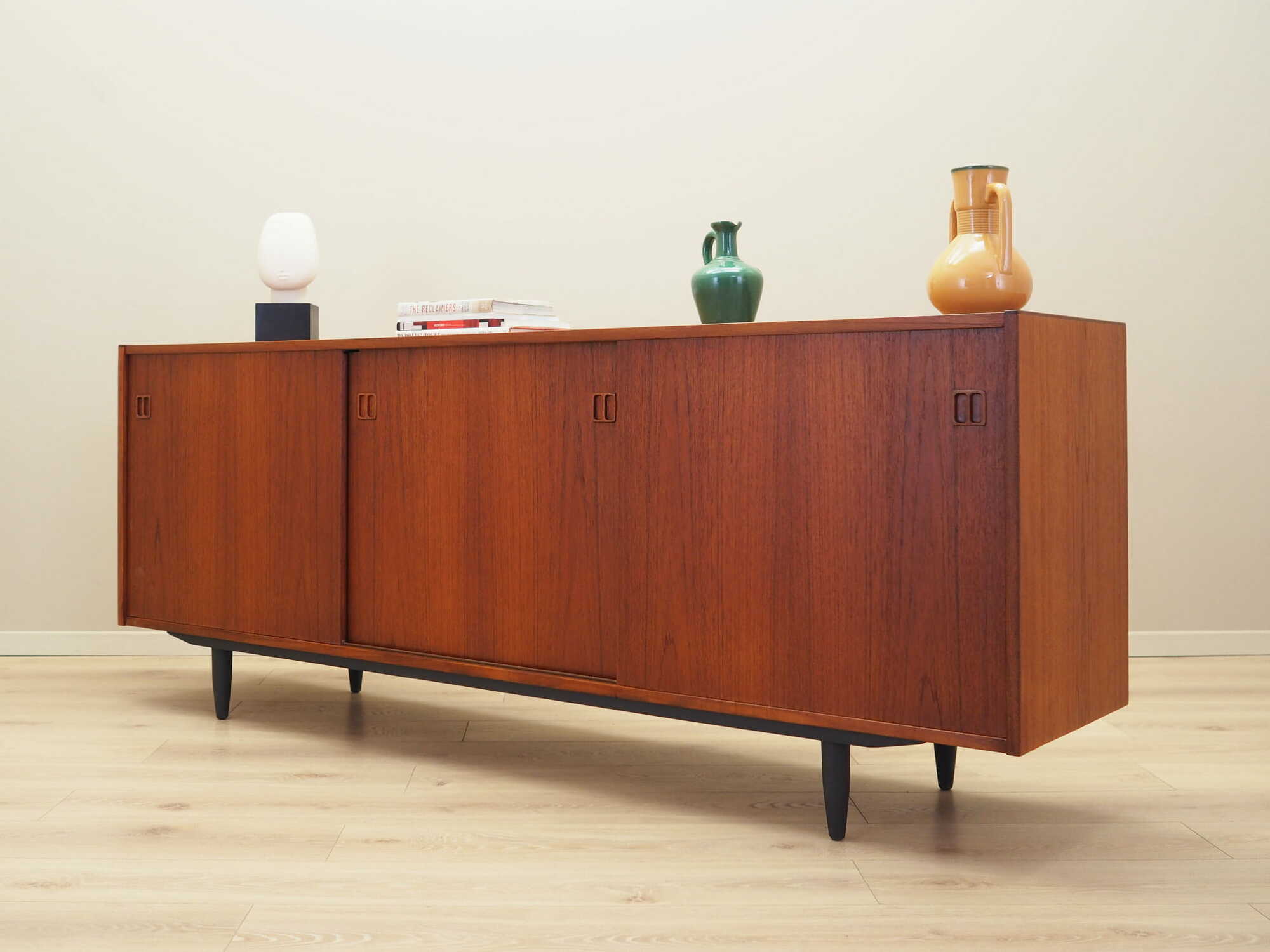 Vintage Sideboard Teakholz Braun 1970er Jahre 3