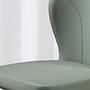 Swivel chair faux leather green 4