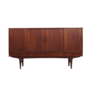 Vintage Highboard Teakholz Braun 1960er Jahre 0