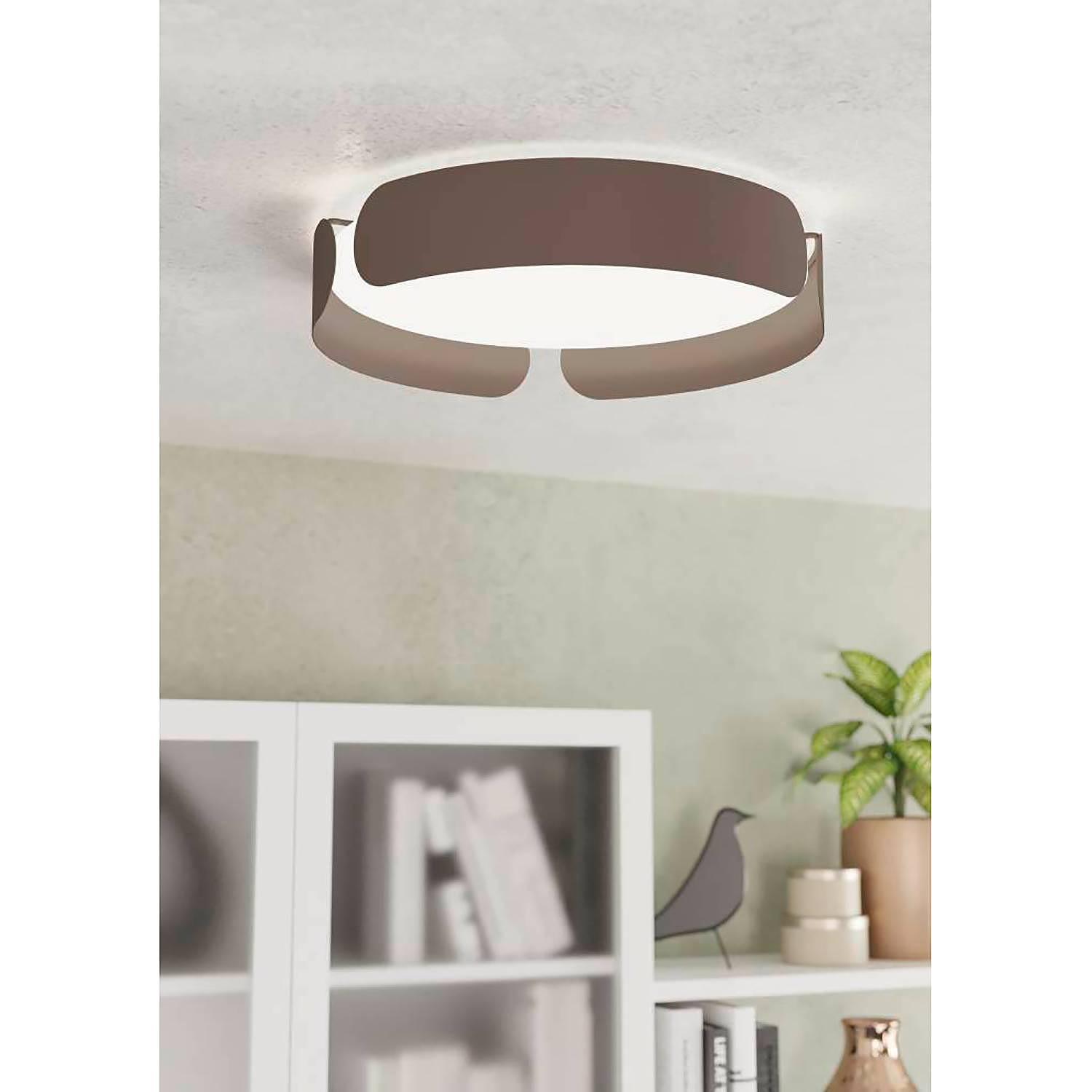 LED-Deckenleuchte Valcasotto VI Braun 2
