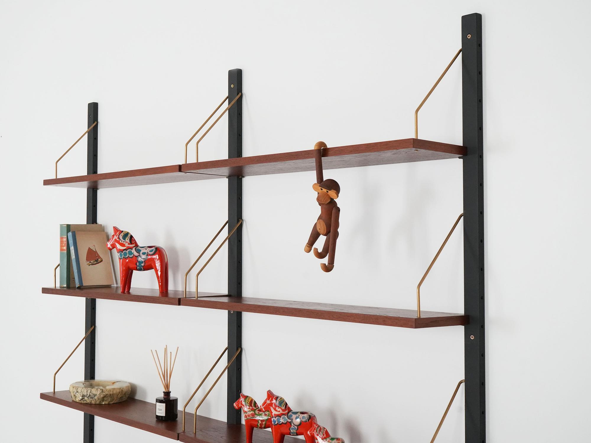 System bookshelf Teakwood 1960s 10