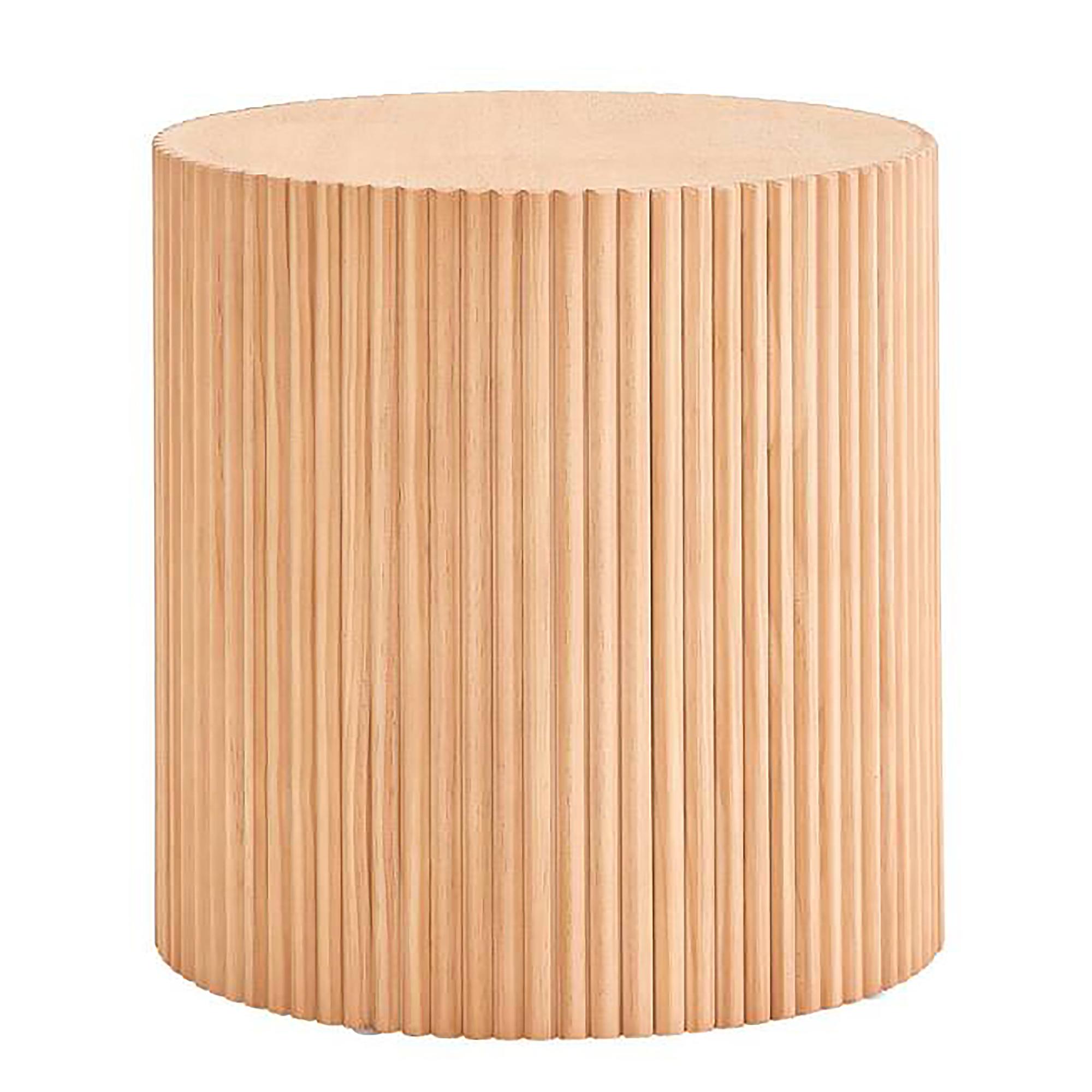 Censhi Beistelltisch Furniert Kiefer Braun 0