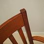 Vintage armchair Teak wood Textile Brown 1970s 10
