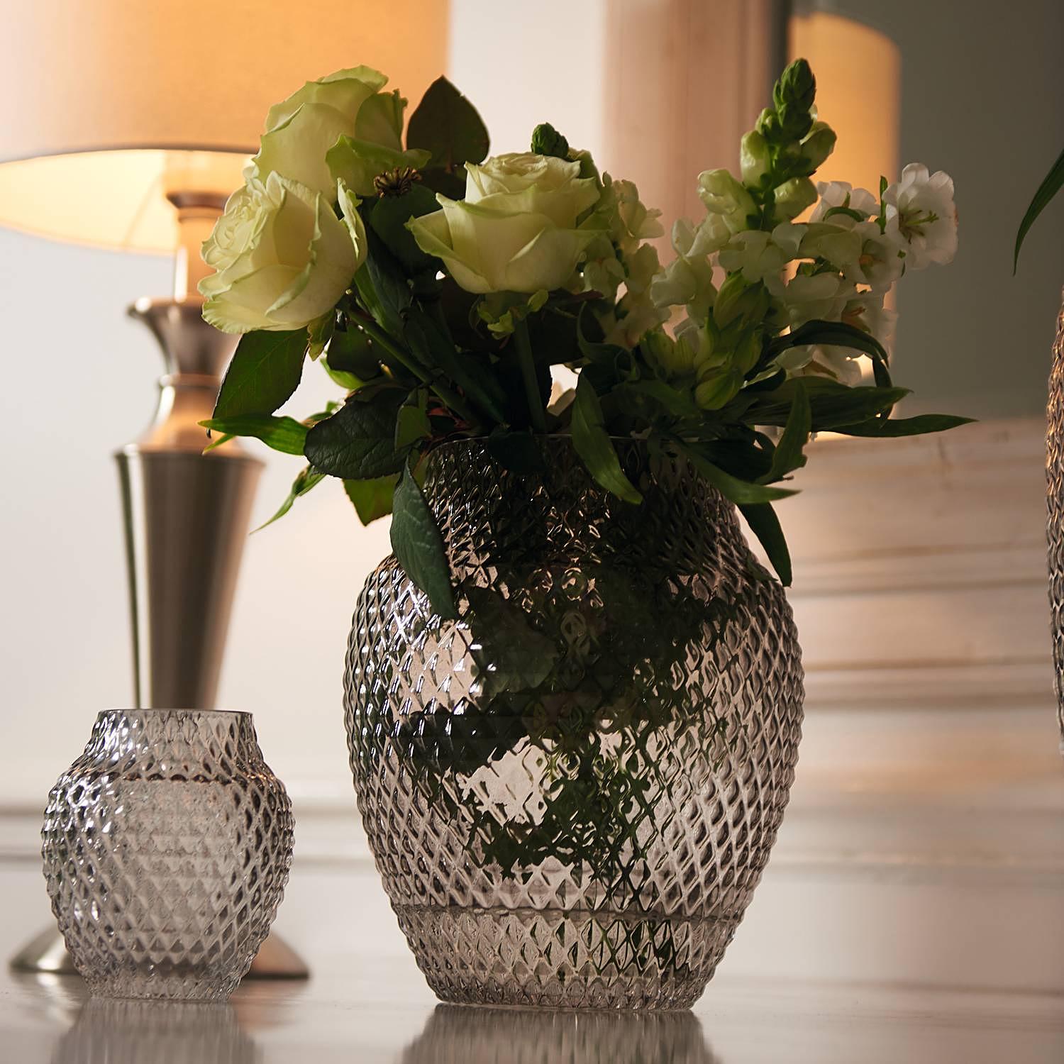 Vase Poesia II Glas Grau 3