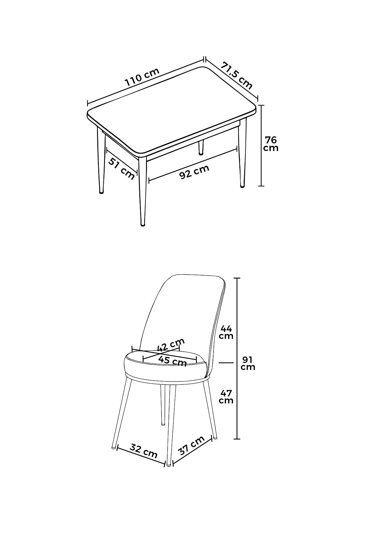 Nil Esszimmer-Set Barock und Braun 3