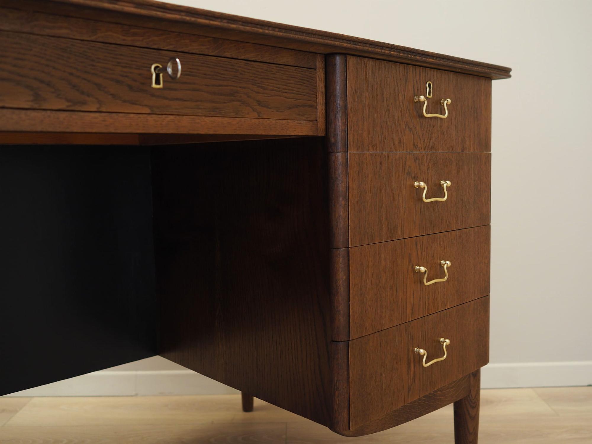 Schreibtisch Holz Braun 1970er Jahre  12