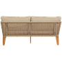San Remo 3-Sitzer Gartensofa Teakholz Braun 4