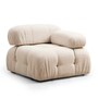 Sofa Récamiere Rechts Bouclé Creme 9