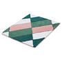 Bath mat Ayana woven fabric green pink 65 x 55 cm 0