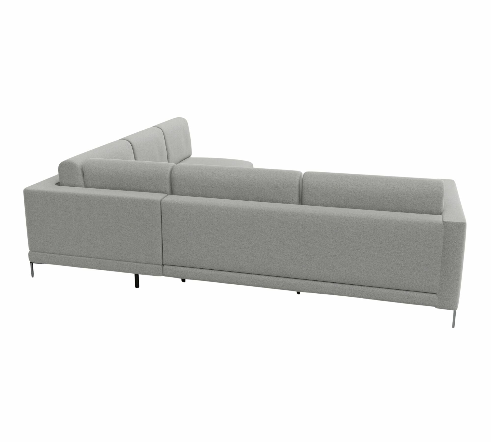 Tyme Ecksofa 4-Sitzer Feingewebe Schiefergrau 6