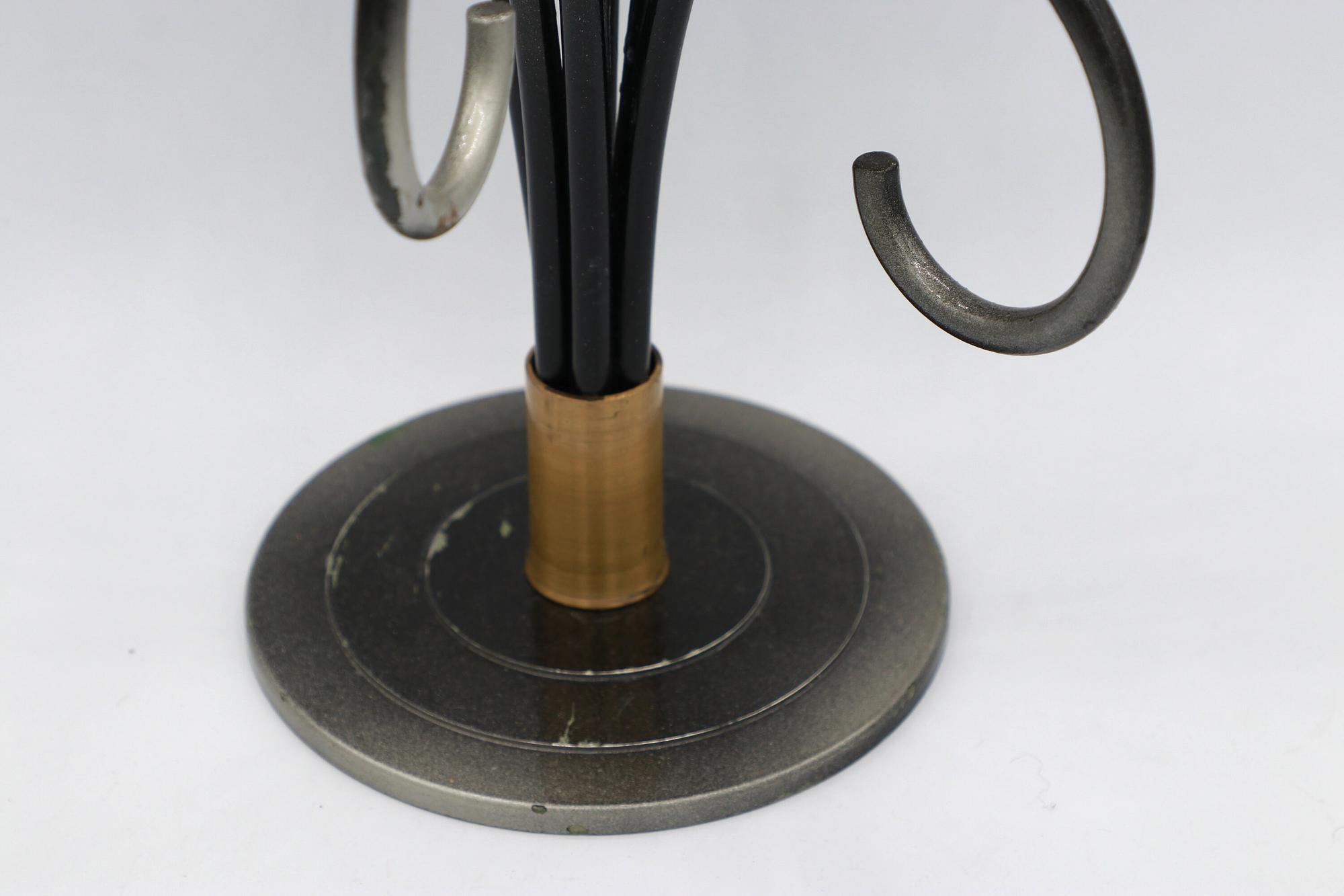 Vintage Kerzenständer Metall Messing 1970er Jahre 6