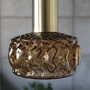 Vintage Pendant Lamp Glass Metal 1970s 3