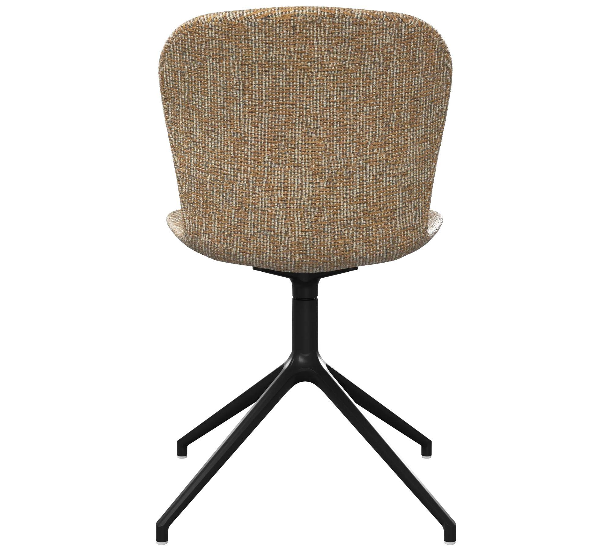 Adelaide Chair Swivel Textile Metal Mustard Yellow 1