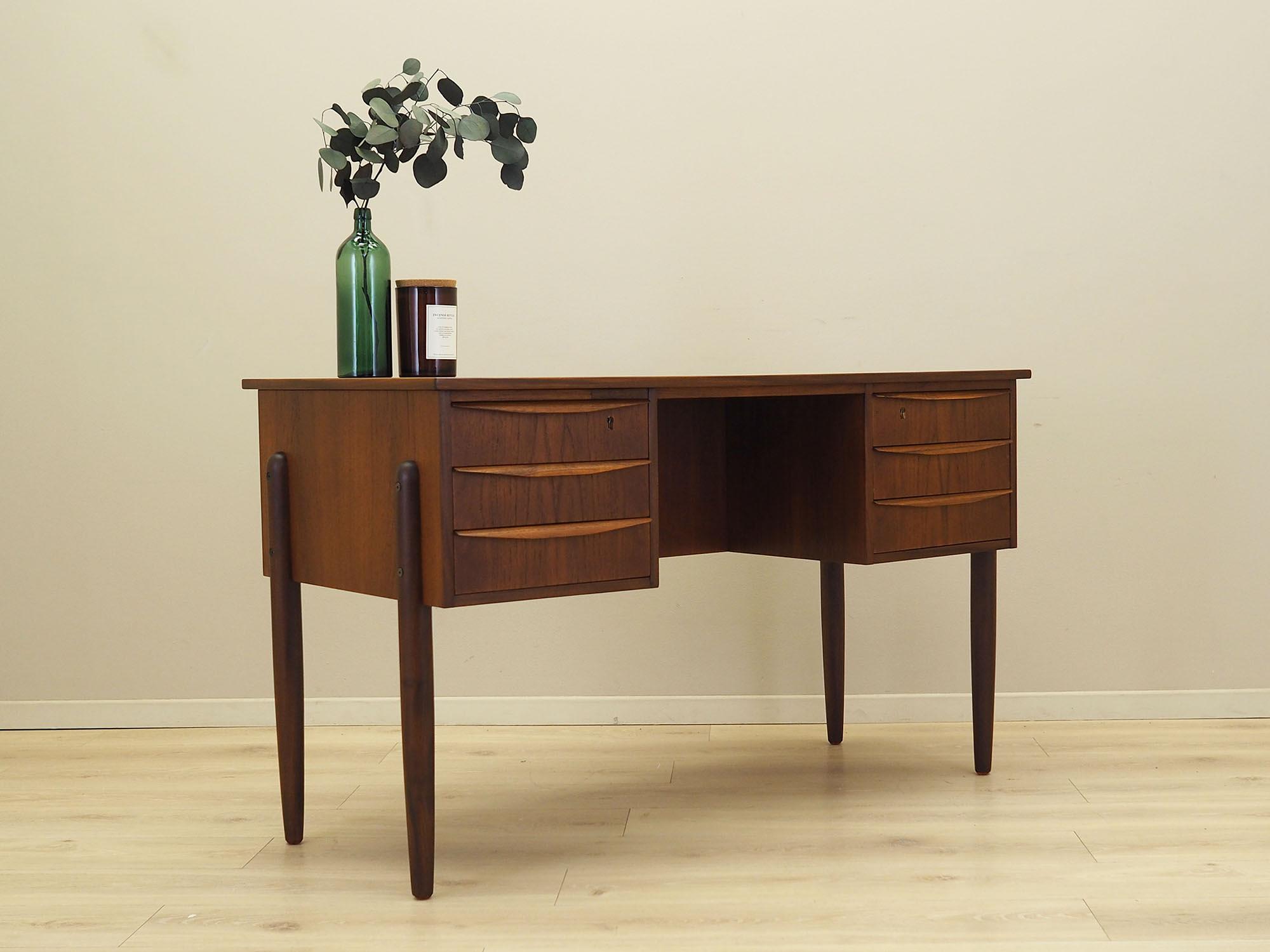 Schreibtisch Teakholz 1960er Jahre 5