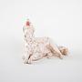 Porzellanfigur Barsoi Creme 1960er Jahre 3