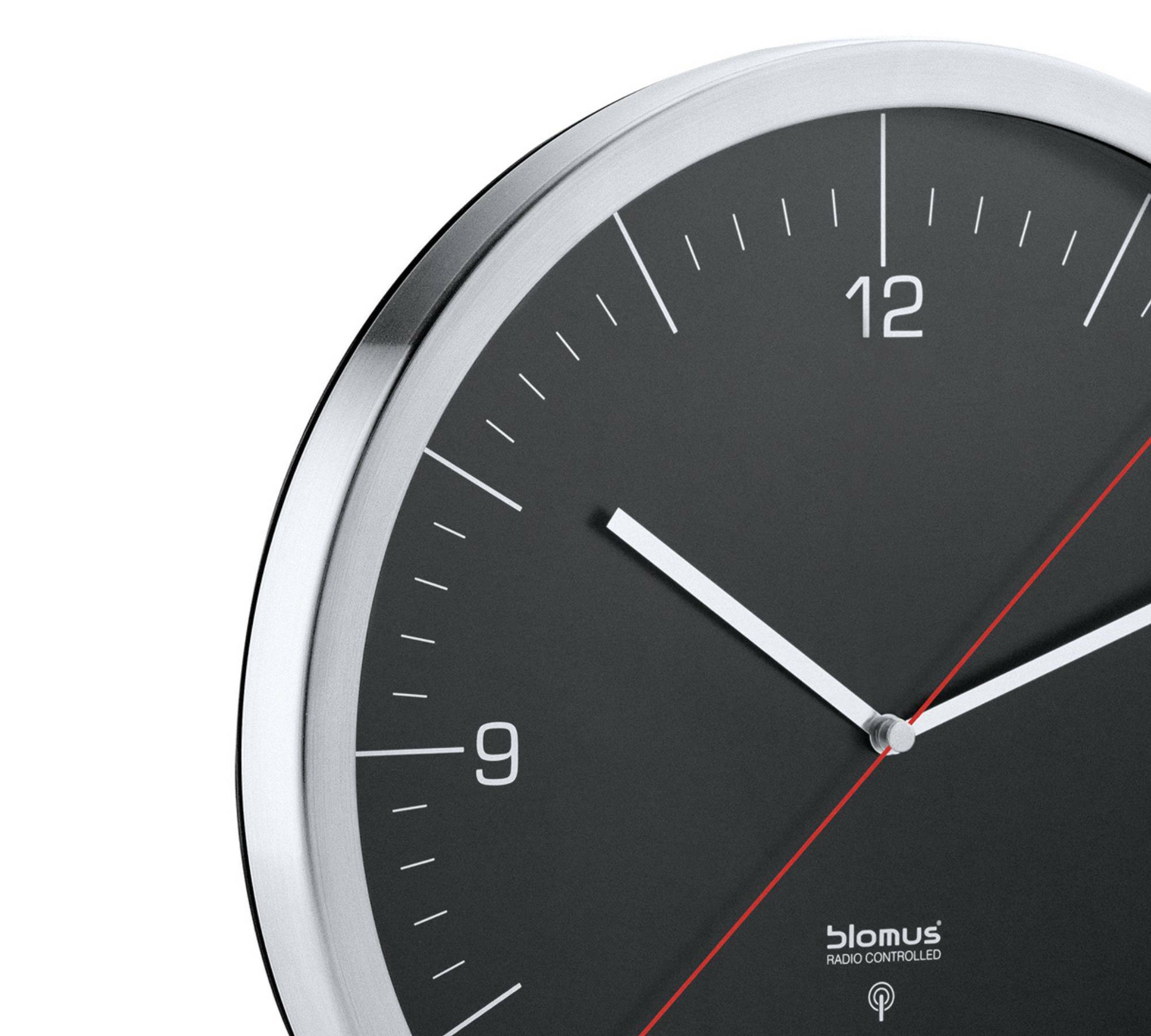 Crono Funkuhr Schwarz 65437 Wanduhr 1