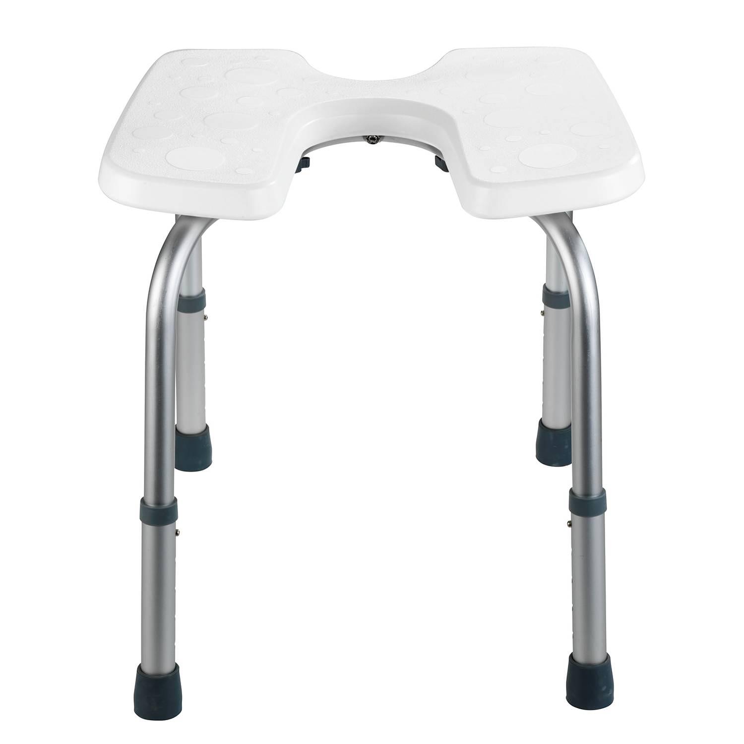 Hygienehocker Secura Kunststoff / Aluminium Weiß 4