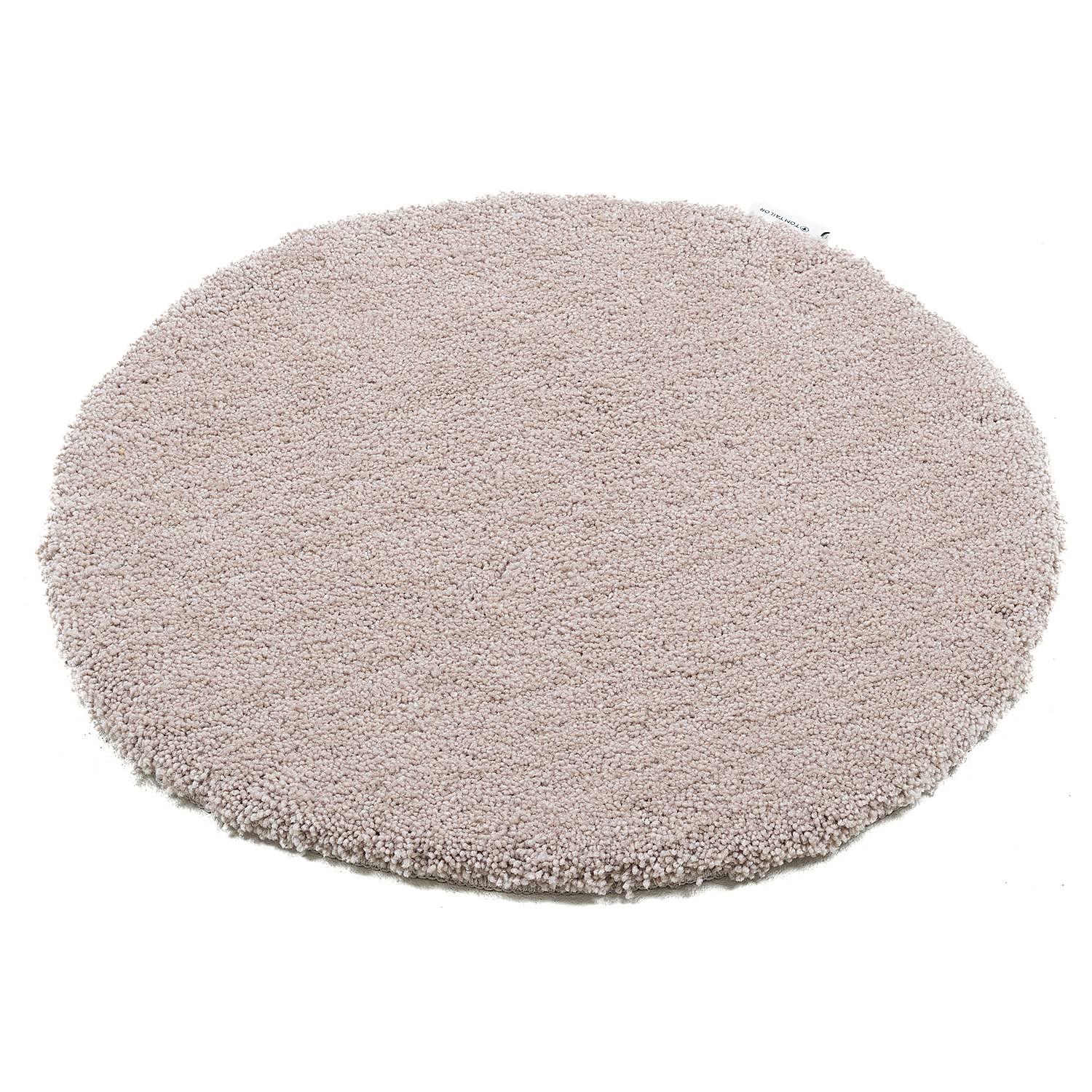Cozy Bath Uni Badvorleger Beige Ø 60cm 1
