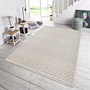 Raute In-/Outdoor-Teppich Grau Weiß 1