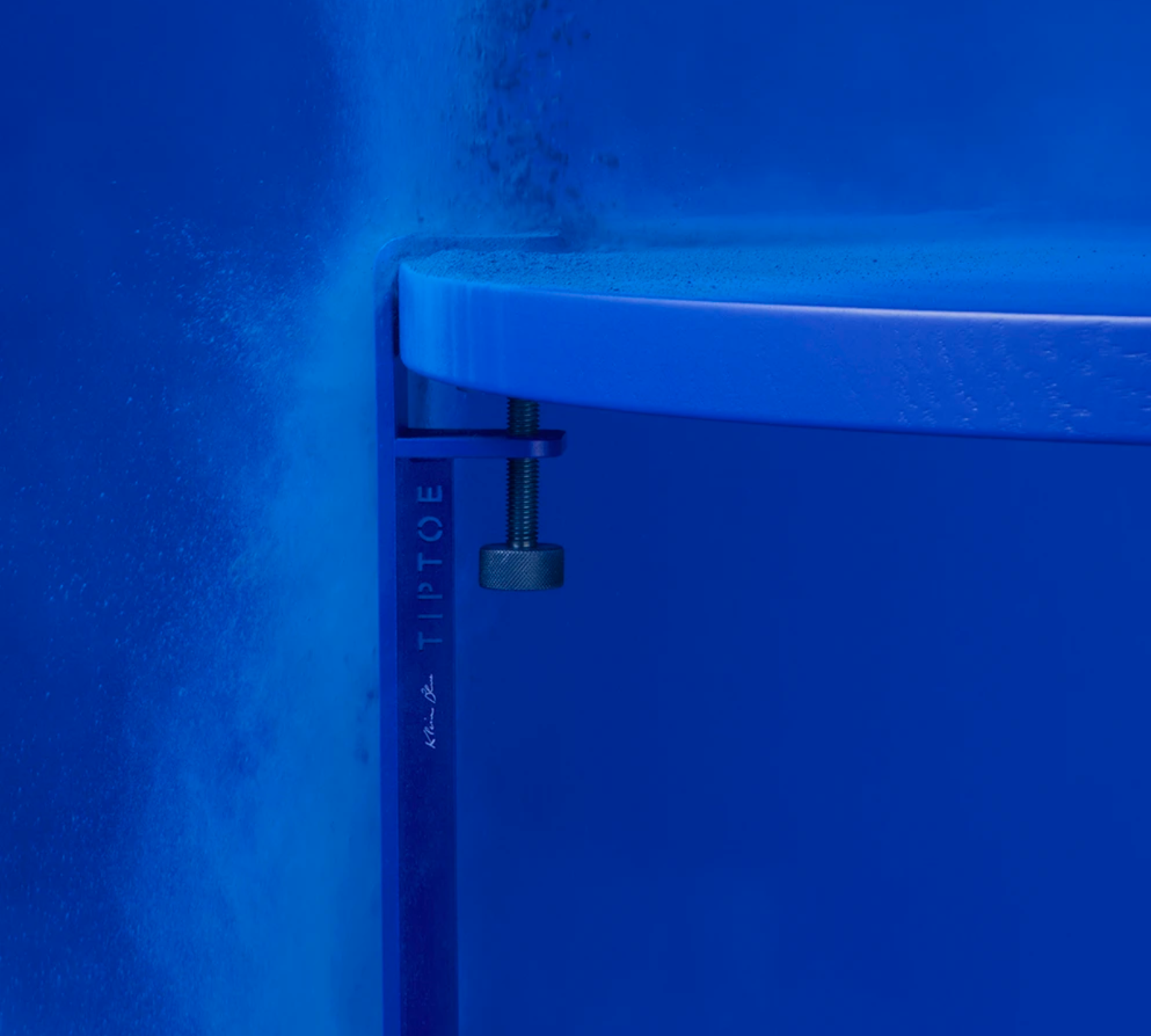 3x Tischbein Stahl Blau 4