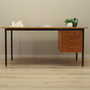 Vintage Schreibtisch Eschenholz Metall Braun 1970er Jahre 2