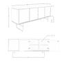 Sideboard Dunkelgrau 8