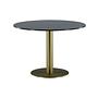 Estelle Dining Table Grey Marble Brass Ø106cm 7